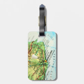 Étiquette À Bagage Carte de Barcelone, Espagne (Dos Vertical)