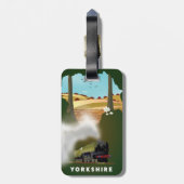 Étiquette À Bagage carte de chemin de fer du Yorkshire impression de (Dos Vertical)