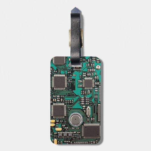 Étiquette À Bagage Carte de circuit (Dos Vertical)