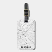 Étiquette À Bagage Carte de Clemson (Devant Vertical)