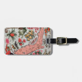 Étiquette À Bagage Carte de Floride vintage (Devant horizontal)
