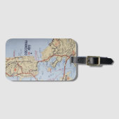 Étiquette À Bagage Carte de la région de San Francisco (Devant Horizontal)