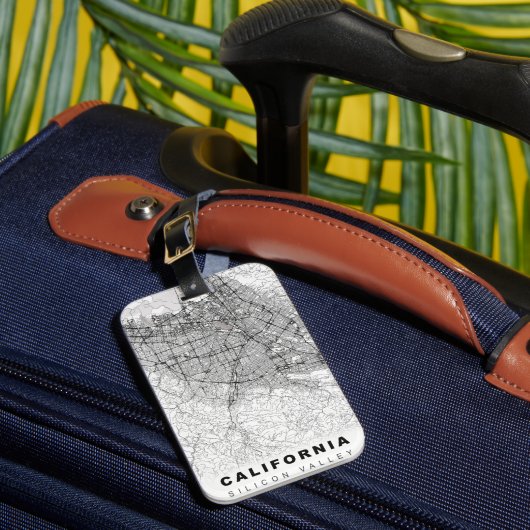 Étiquette À Bagage Carte de la Silicon Valley (Insitu Rectoal 1)