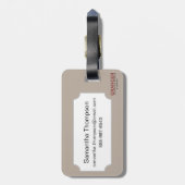 Étiquette À Bagage Carte de la Virginie, 1612 (Dos Vertical)