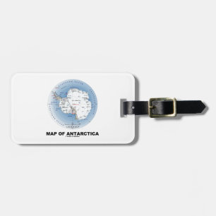 Étiquette À Bagage Carte De L'Antarctique (Géographie)