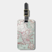 ÉTIQUETTE À BAGAGE CARTE DE L'EUROPE, XIIE SIÈCLE (Devant Vertical)