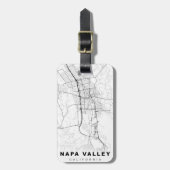 Étiquette À Bagage Carte de Napa Valley (Devant Vertical)