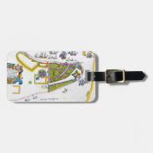 Étiquette À Bagage Carte de New Amsterdam, 1661 (Devant horizontal)