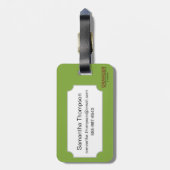 Étiquette À Bagage Carte de New Amsterdam, 1661 (Dos Vertical)