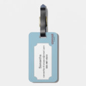 Étiquette À Bagage Carte de New York City, 1728 (Dos Vertical)