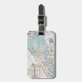 Étiquette À Bagage Carte de New York City, 1728 (Devant Vertical)