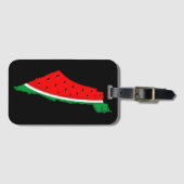 Étiquette À Bagage Carte de Palestine Watermelon Symbole de la libert (Devant Horizontal)