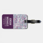 Étiquette À Bagage Carte de Paris France (Dos horizontal)