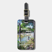Étiquette À Bagage Carte de pêche (Devant Vertical)