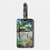 Étiquette À Bagage Carte de pêche (Dos Vertical)