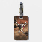 Étiquette À Bagage Carte de pirate (Dos Vertical)