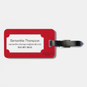 Étiquette À Bagage Carte de tarot : As de Rods (Dos horizontal)