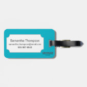 Étiquette À Bagage Carte de tarot : Force (Dos horizontal)