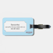 Étiquette À Bagage Carte de tarot : L'as des tasses (Dos horizontal)