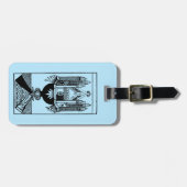 Étiquette À Bagage Carte de tarot : L'as des tasses (Devant horizontal)