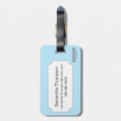 Étiquette À Bagage Carte de tarot : L'as des tasses (Dos Vertical)