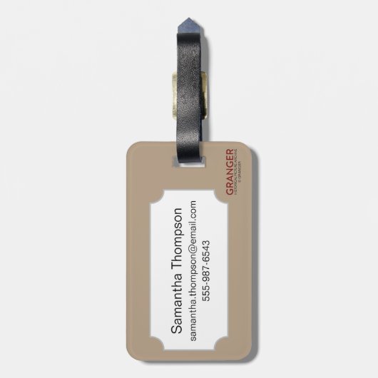 Étiquette À Bagage Carte de tarot : Le diable (Dos Vertical)