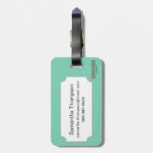 Étiquette À Bagage Carte de tarot : Le monde (Dos Vertical)