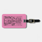 Étiquette À Bagage Carte de tarot : Les amants (Devant horizontal)