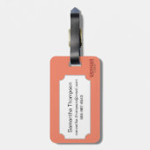 Étiquette À Bagage Carte de tarot : L'impératrice (Dos Vertical)