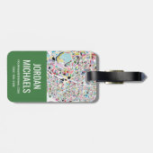 Étiquette À Bagage Carte de Tokyo Japon (Dos horizontal)