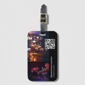 Étiquette À Bagage Carte de visite professionnel avec code QR (Devant Vertical)