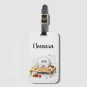 Étiquette À Bagage Carte d'identité du monstre de sucre en poudre de (Devant Vertical)