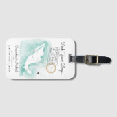 Étiquette À Bagage Carte du Mexique | Cabo | Invitation de mariage de (Devant Horizontal)