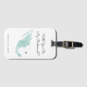 Étiquette À Bagage Carte du Mexique | Cabo | Serez-Vous Ma Femme D'Ac (Devant Horizontal)