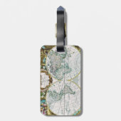 Étiquette À Bagage Carte du monde (Dos Vertical)