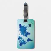 Étiquette À Bagage Carte du monde (Dos Vertical)