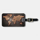 Étiquette À Bagage Carte du monde (Devant horizontal)