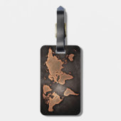 Étiquette À Bagage Carte du monde (Dos Vertical)