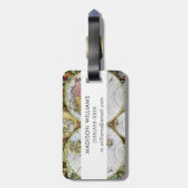 Étiquette À Bagage Carte du monde (Dos Vertical)