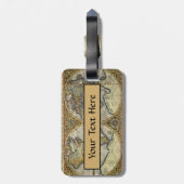 Étiquette À Bagage Carte du monde antique 1590 (Dos Vertical)