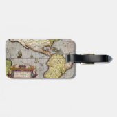Étiquette À Bagage Carte du monde antique des Amériques par Abraham O (Dos horizontal)