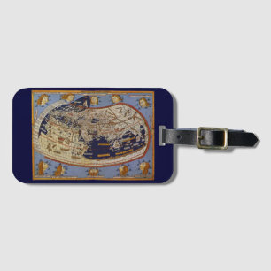 Étiquette À Bagage Carte du monde antique Ptolémée, Johannes d'Arnshe