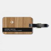 Étiquette À Bagage Carte du monde Identificateur de voyage internatio (Dos horizontal)