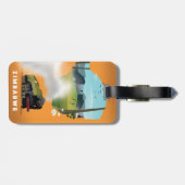 Étiquette À Bagage Carte du Zimbabwe affiche illustrée (Dos horizontal)