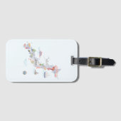 Étiquette À Bagage Carte illustrée du Japon (Devant Horizontal)