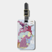 ÉTIQUETTE À BAGAGE CARTE : INDIENS D'AMERIQUE (Devant Vertical)