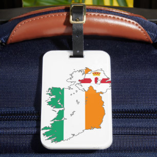 Étiquette À Bagage Carte irlandaise de la nation celtique