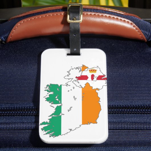Étiquette À Bagage Carte irlandaise de la nation celtique (Insitu Rectoal 2)