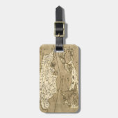 Étiquette À Bagage CARTE : La JAMAÏQUE, 1767 (Devant Vertical)