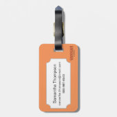 Étiquette À Bagage Carte : L'Amérique du Nord, 1742 (Dos Vertical)